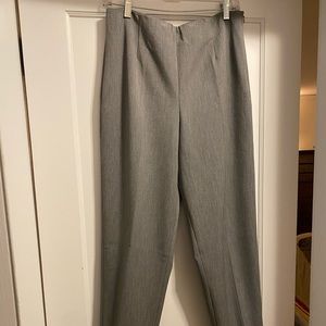 Talbots Grey Side Zip Pants, Size 12